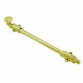 Ives Commercial Solid Brass 12in Deluxe Surface Bolt with Multiple Strikes Bright Brass Finish 253B312